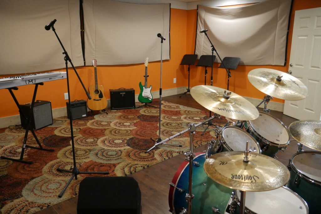 Orange Room view from drum kit