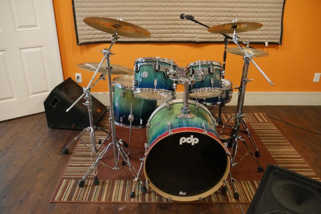 PDP Custom Maple 5-pc drum kit and cymbals