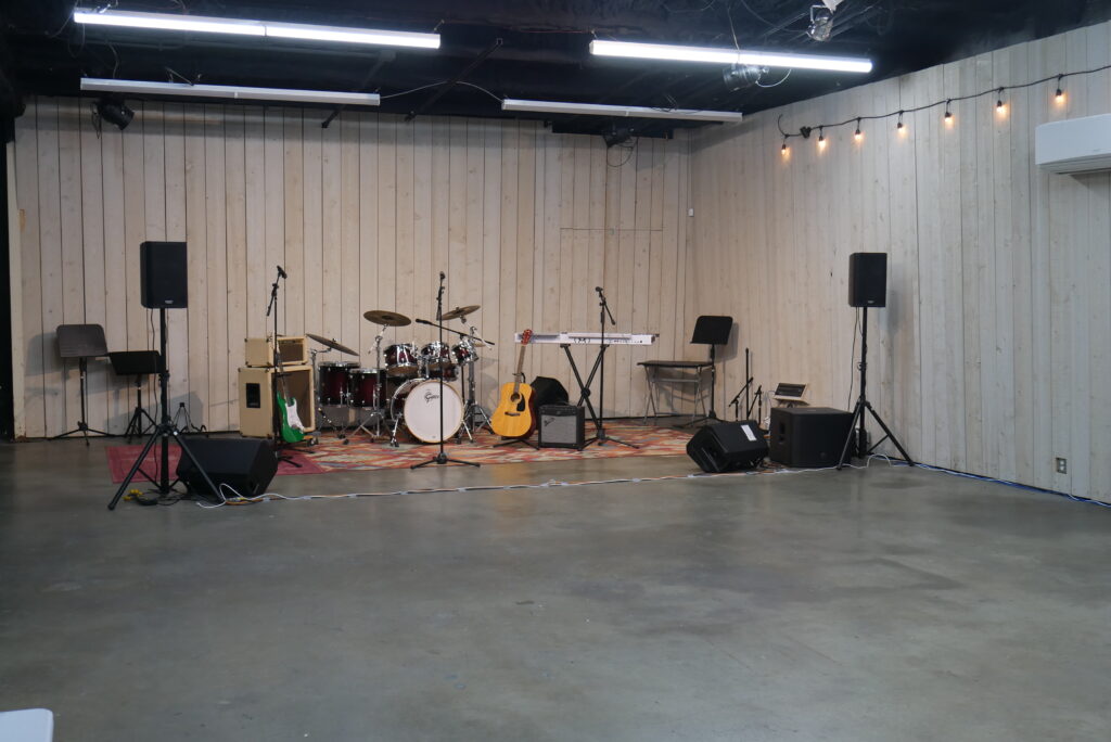 Blue Room view from sound board