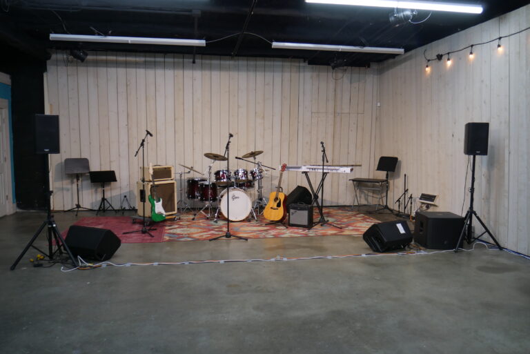 Blue Room view from sound board (guitars not included)