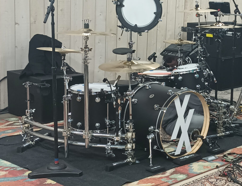 Machine Gun Kelly Rehearsal Drum Kit for All Stars Concert 2024